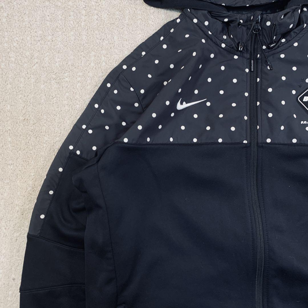 FC Real Bristol x Nike パーカー　ビッグロゴ　黒　XL