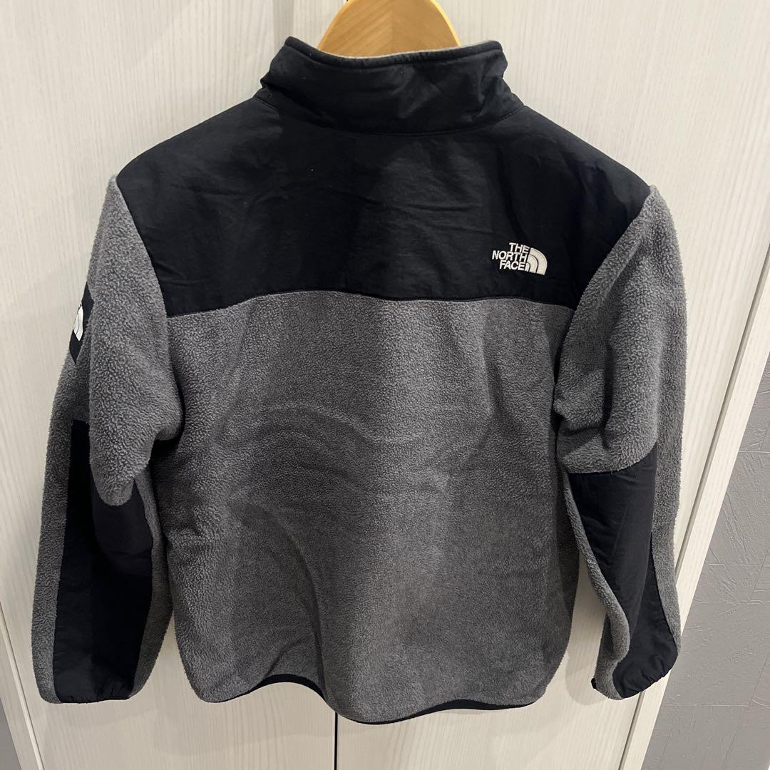 THE NORTH FACE フリースジャケット 150サイズ 黒/灰色 - メルカリ