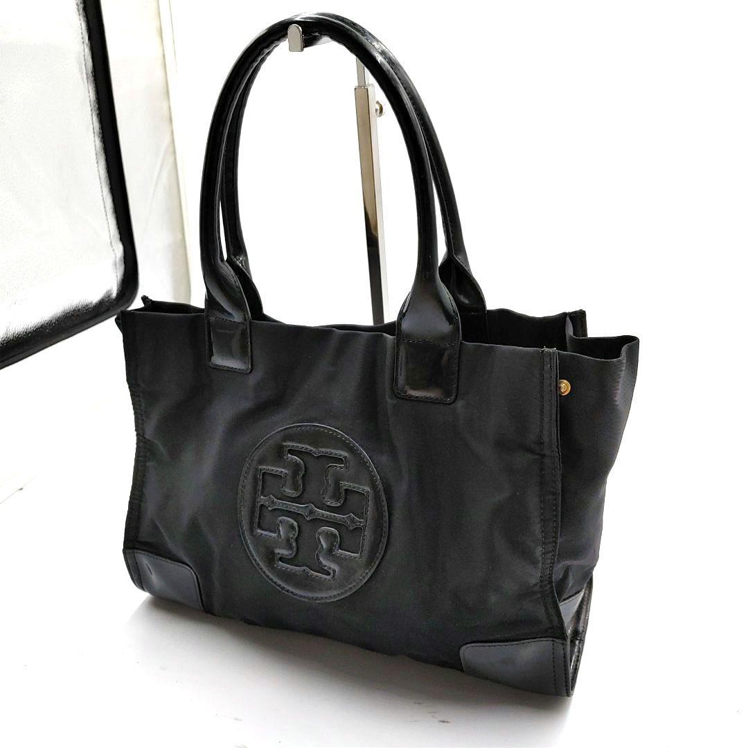 Tory Burch レザー&ナイロン トートバッグ A4収納可能