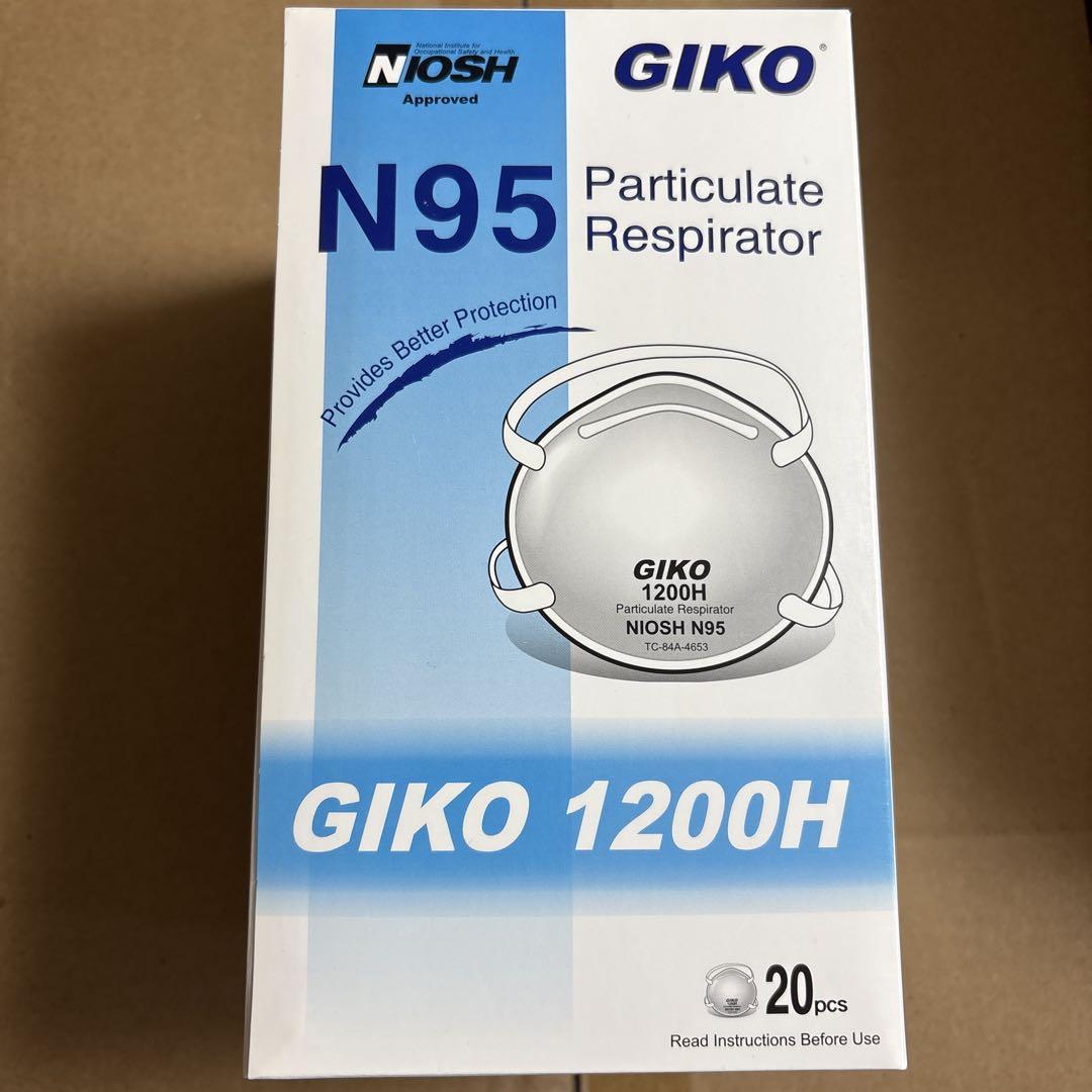 5箱 100枚 N95マスク 1箱20枚入り 米国NIOSH承認 1200H