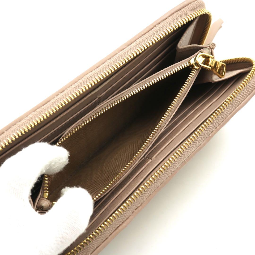 ✨未使用に近い✨　miumiu 長財布　マテラッセ　アイコン　ラウンド