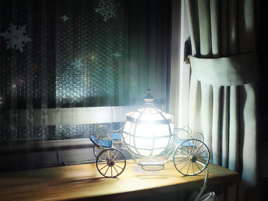 シンデレラのカボチャの馬車 ver．2；クリスタル4 LEDランプ