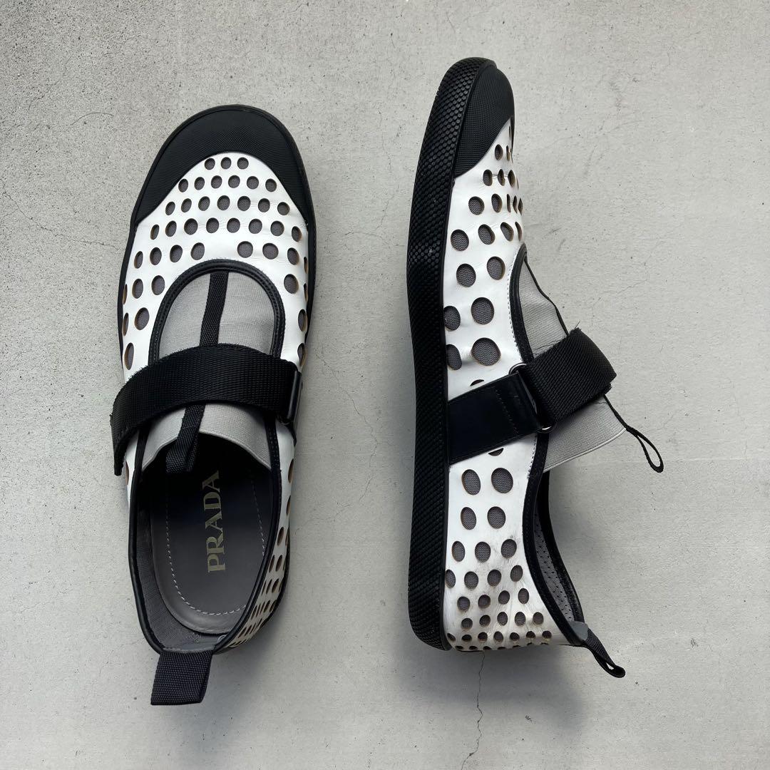 00s PRADA Design Flat Shoes