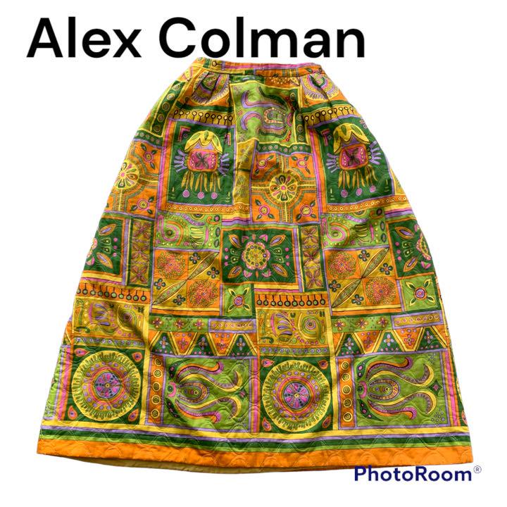 (レア)Alex Colman スカート　総柄　ヴィンテージ　70年 ペイズリー