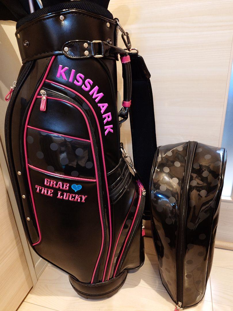 レディースゴルフクラブセット ダンロップハイブリッド Kissmarkバック付