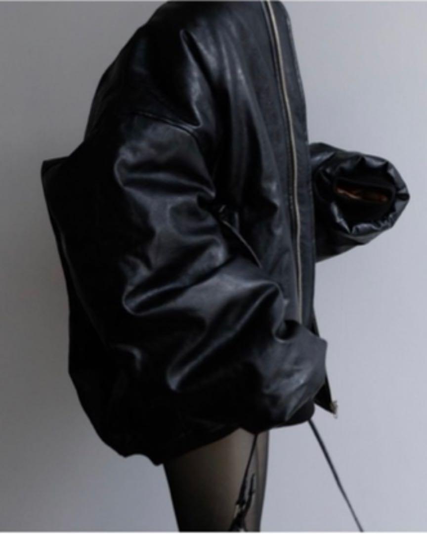 受注販売》VINTAGE VOLUME LEATHER JACKET / BLK | FELIM