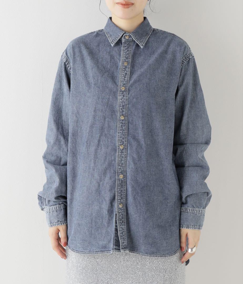 美品　プラージュ　plage 2023AW　chambrayデニムシャツ