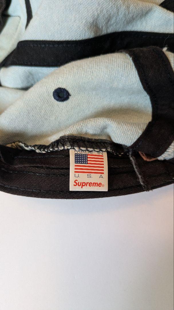 Supreme 水色 キャップ ロゴ入り
