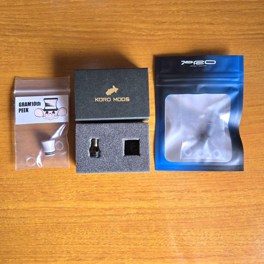 GRAM 、KoRo Mods ドリップチップ VAPE 電子タバコ