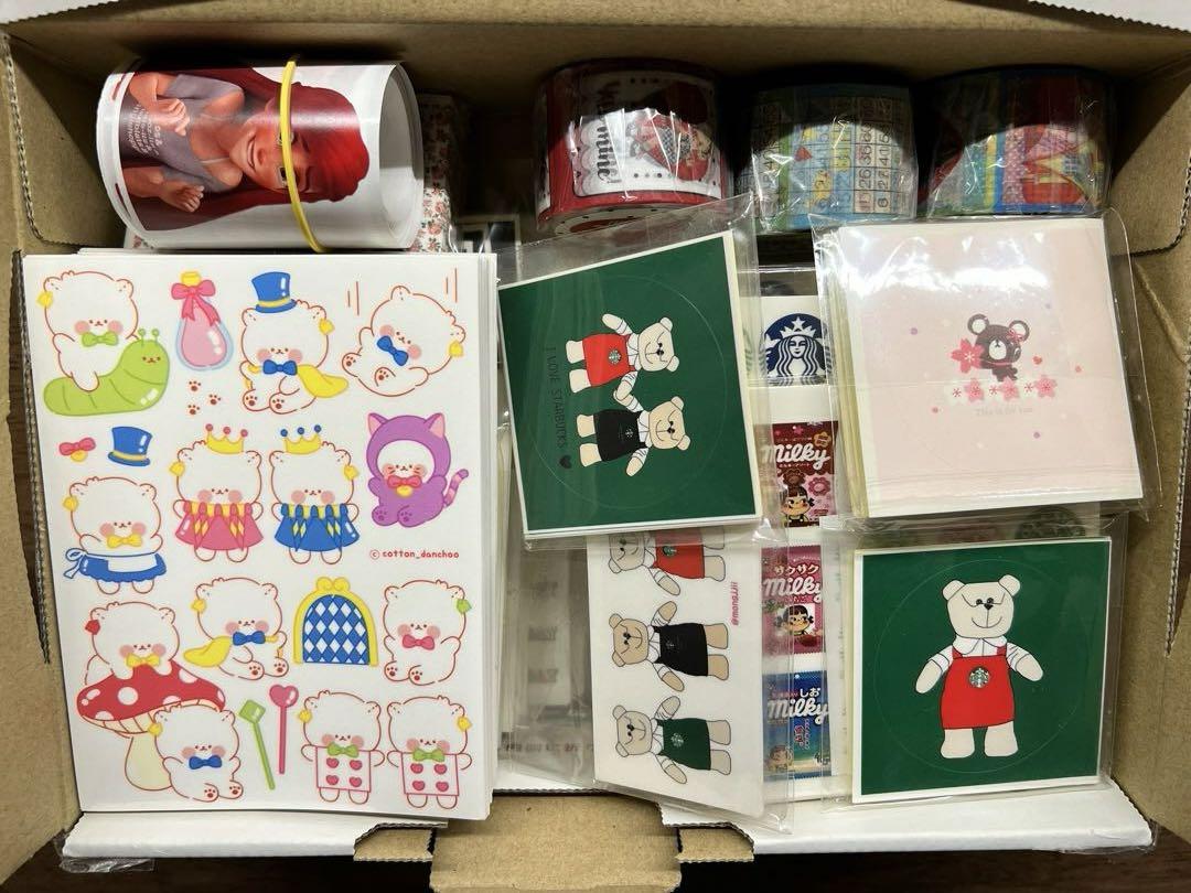 限定1セット❗️海外ステッカー　海外マスキングテープ　ロールシール　まとめ売り♡