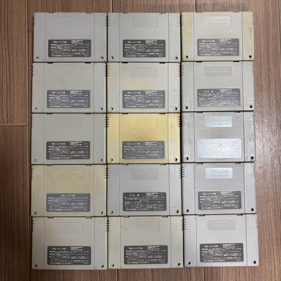 スーパーファミコンソフトまとめ売り 15個 スーパーファミコン ソフト カセット 15本まとめ売り - メルカリ