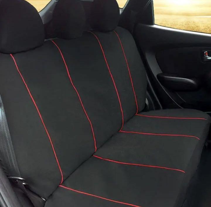 HOT限定SALE 汎用 カーシートカバー 車シートカバー 汚れ防止 レッド tj52J-m83259189819 軽自動車 普通車 全席 人気安い
