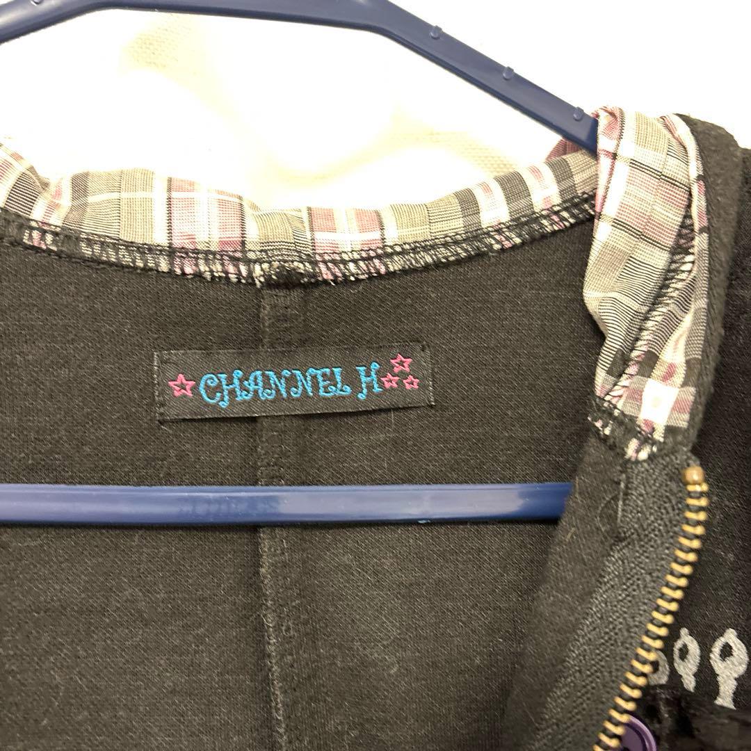 CHANNEL H ウサ耳パーカー　編み上げ　チャンネルエイチ