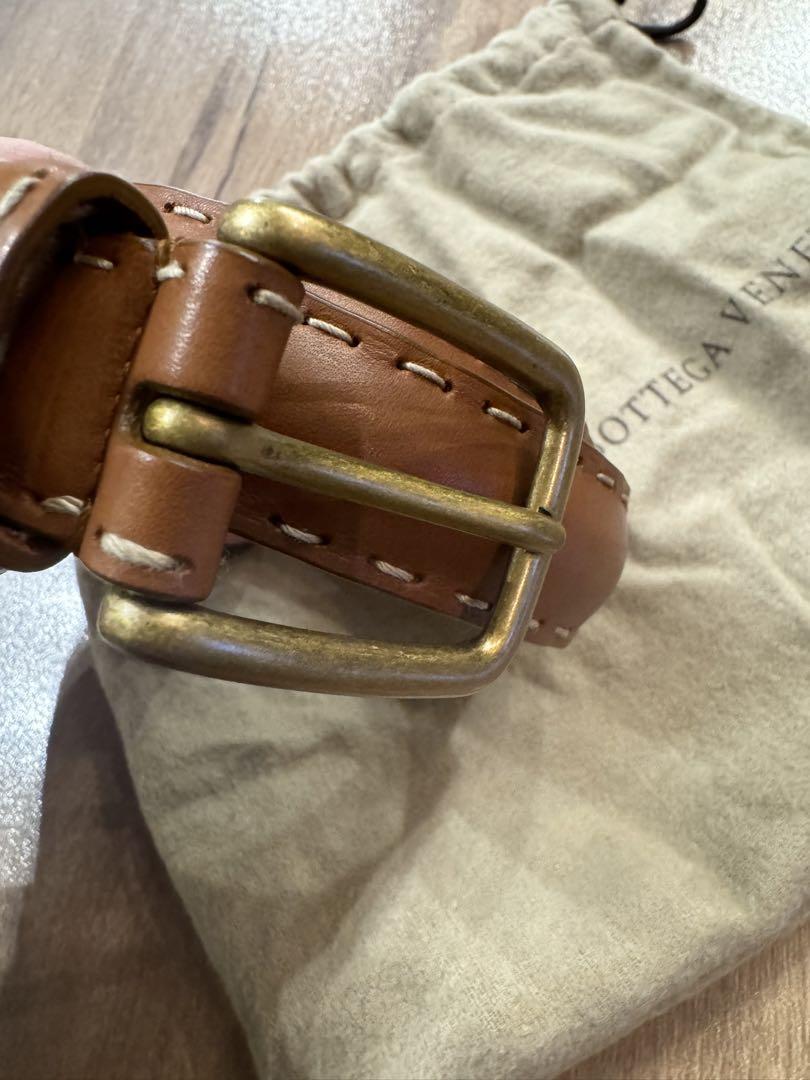 BOTTEGA VENETA レザーベルト ブラウン