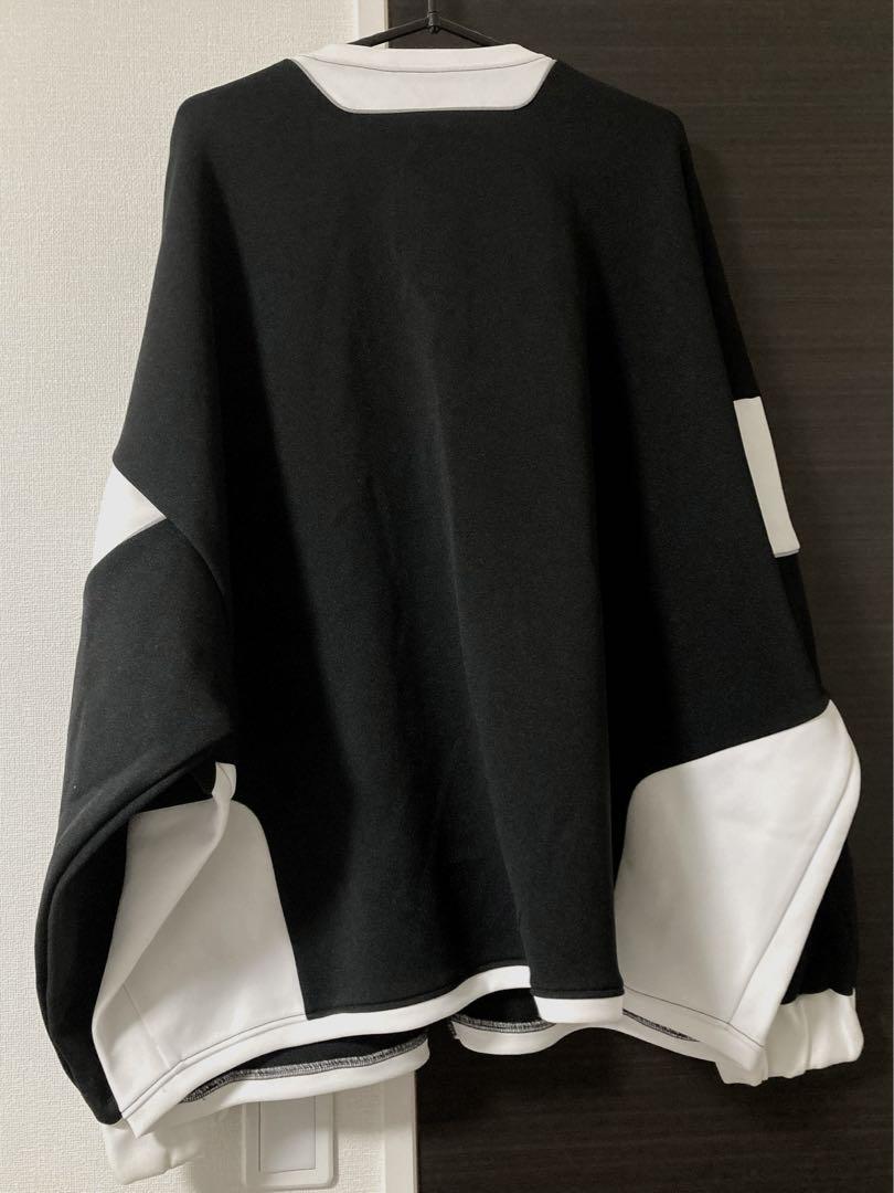 maonosuke ジャージ カーディガン 黒 白