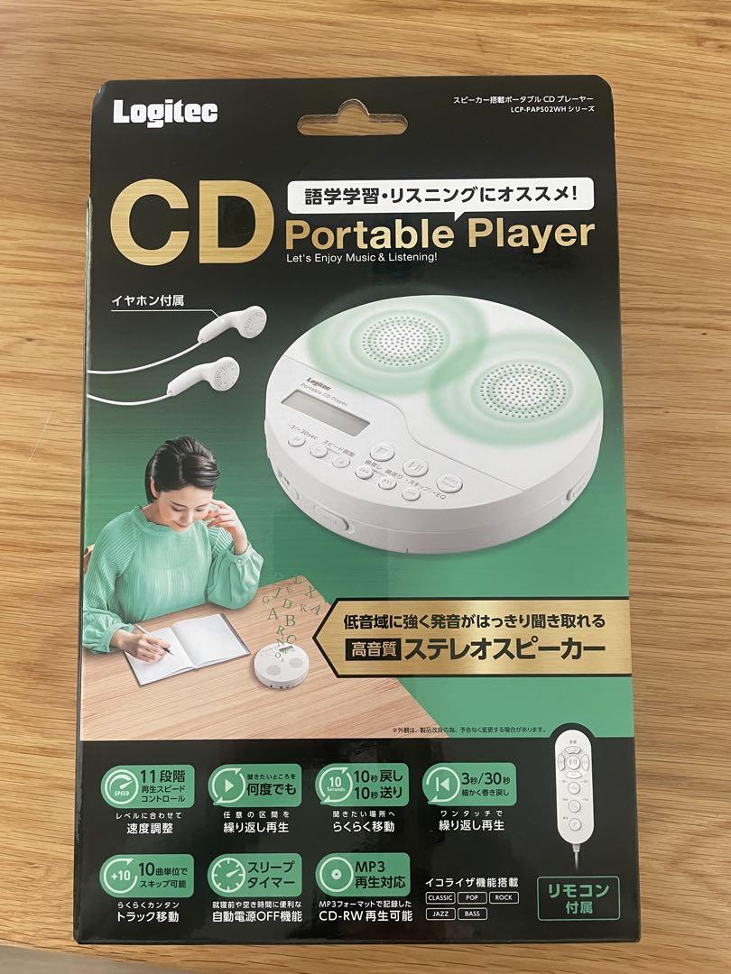 Logitec ポータブルプレーヤー ホワイトLCP-PAPS02WHポータブルプレーヤー