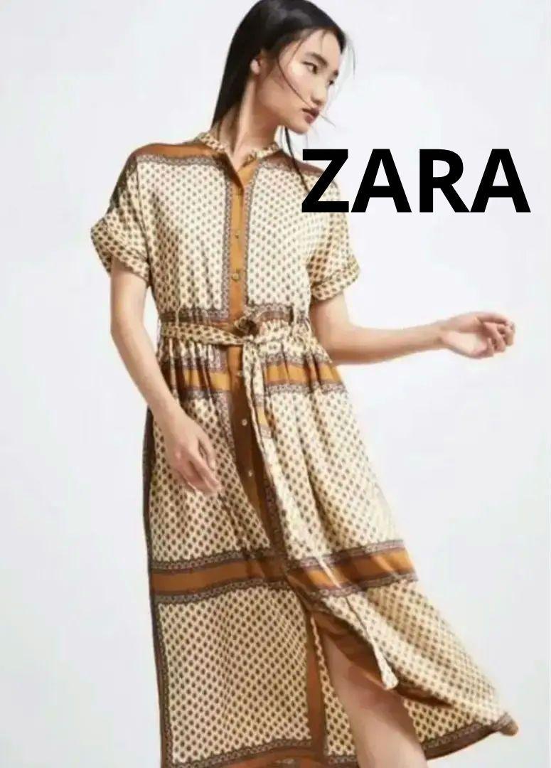 ZARA　ペイズリー柄ワンピース　М