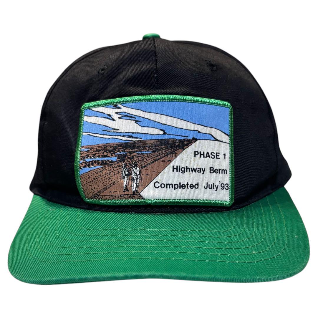 USA ツートン CAP キャップ Highway Bermワッペン古着