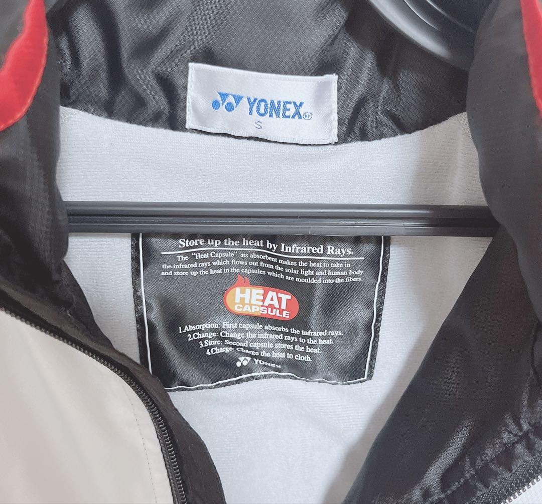 【YONEX】　ジャージ　Sサイズ 黒/赤/白 HEAT CAPSULE技術