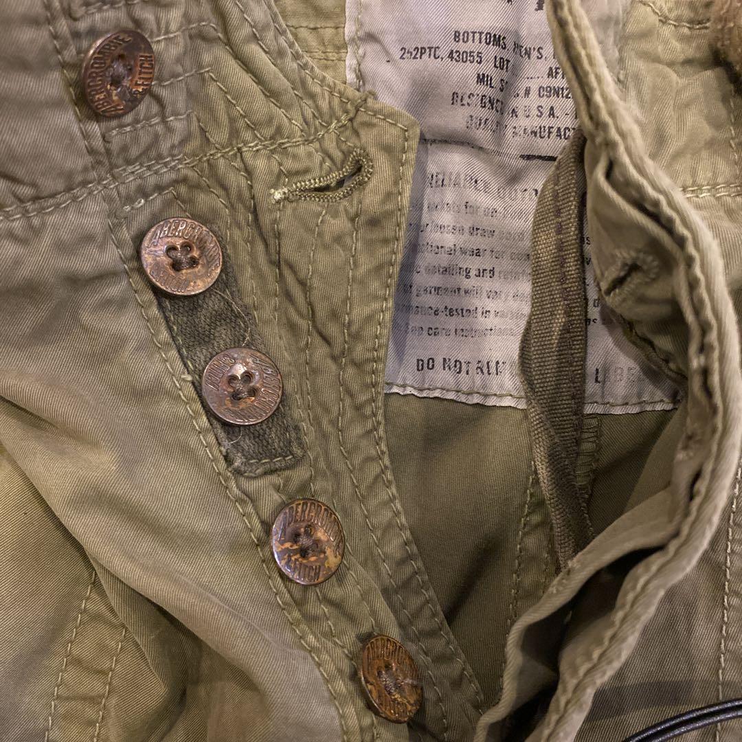Abercrombie オリーブグリーン カーゴパンツ M
