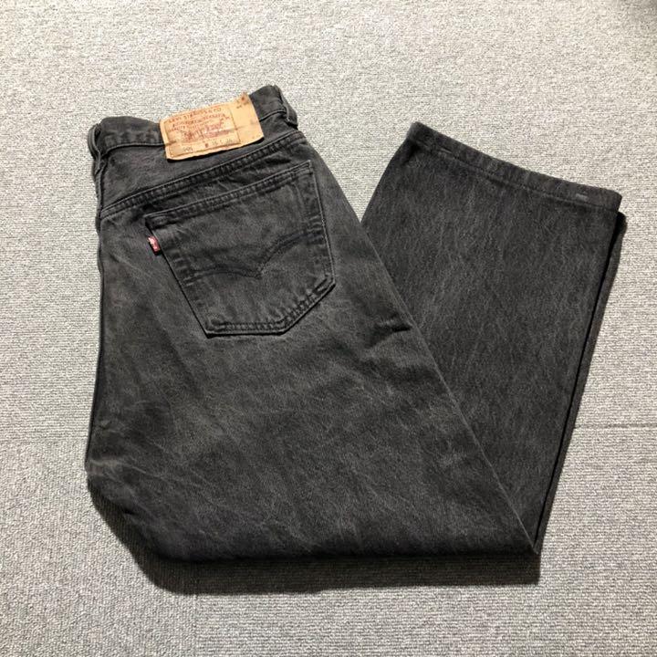90s USA製 Levi's 古着 501 古着 デニム/ジーンズ レア パンツ ヴィンテージ ブラックデニム 【満点の】! 90s USA製 Levi's 古着 501 古着 デニム/ジーンズ レア パンツ ヴィンテージ ブラックデニム 【満点の】!