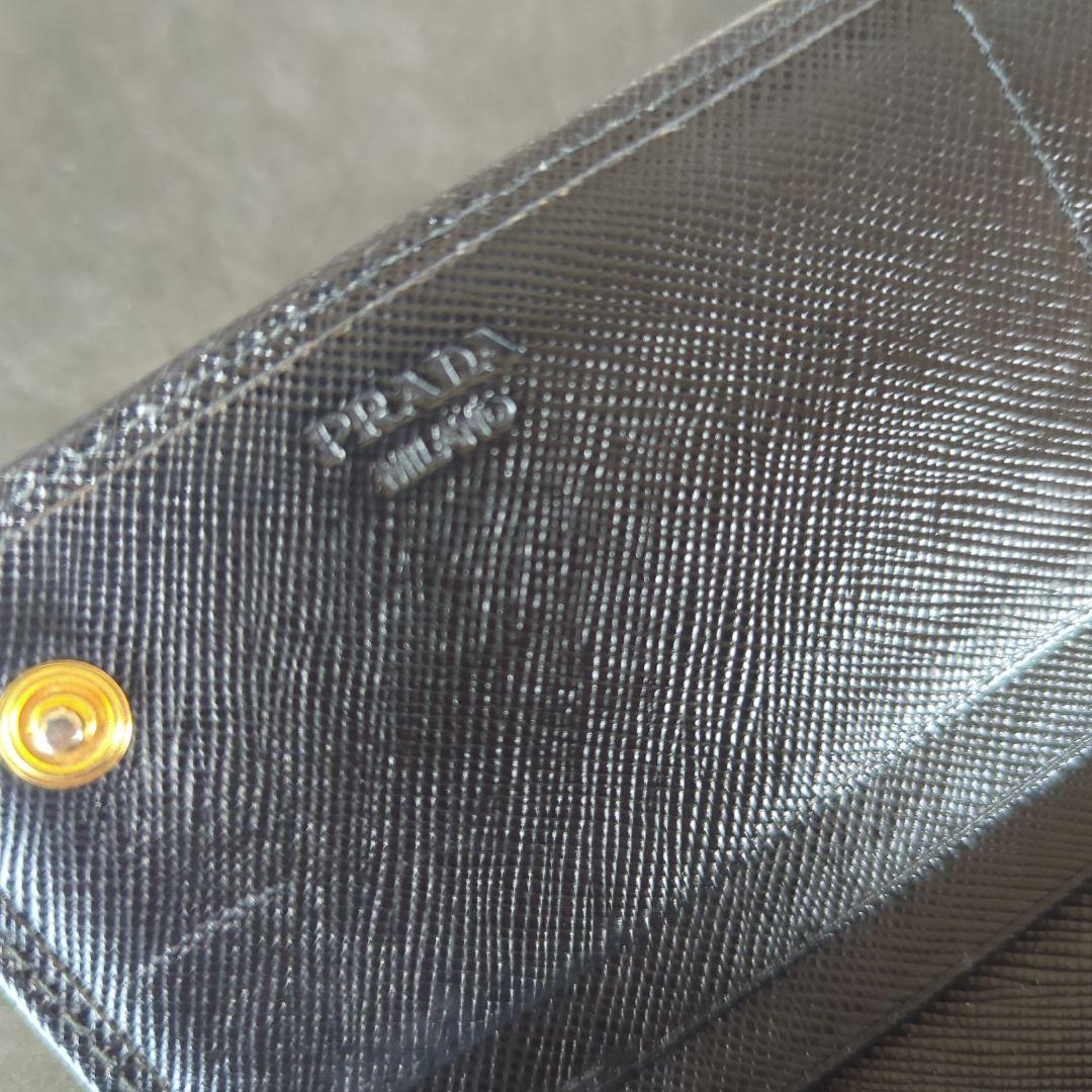PRADA リボン付き ブラック 長財布