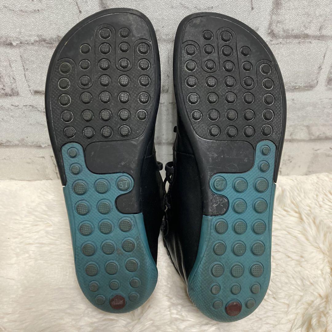 CAMPER ライトニナ ハイカットシューズ 23.5レースアップ レザー 黒
