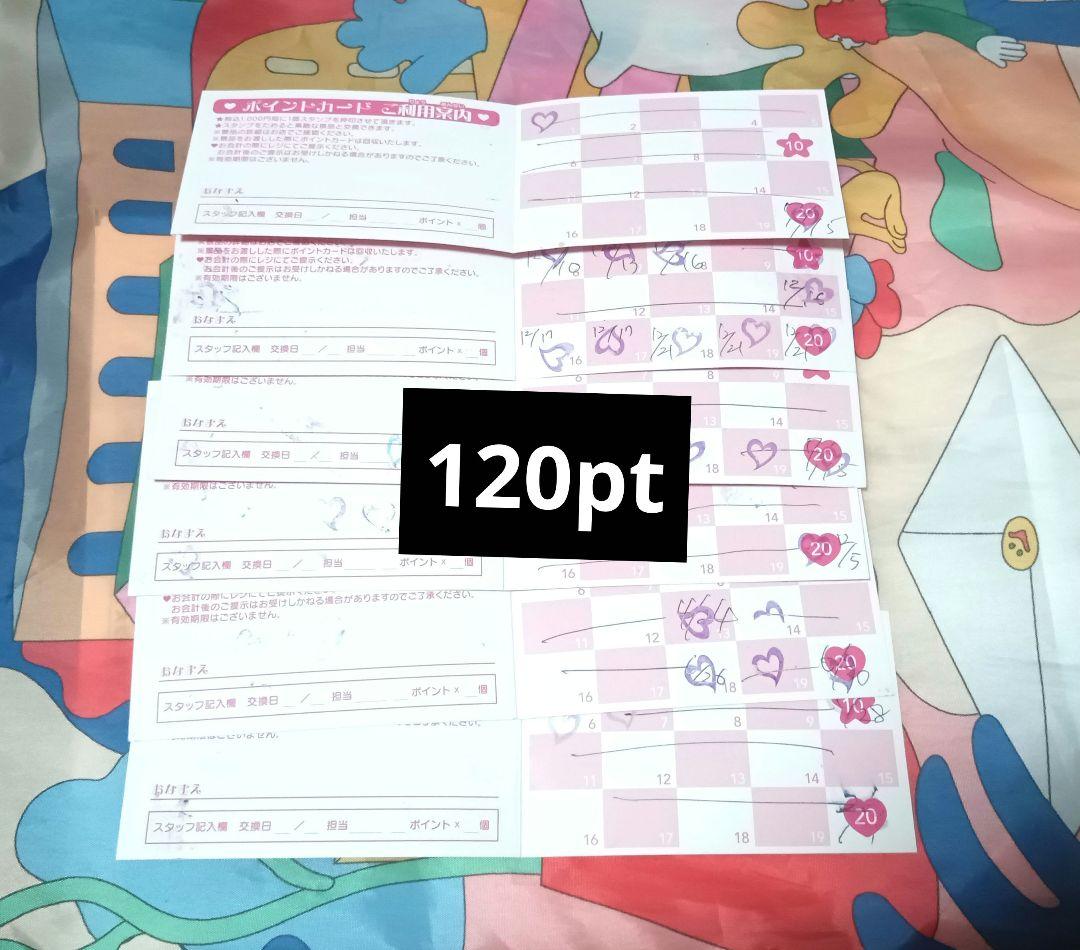 プリティストア プリキュア ポイントカード 120pt