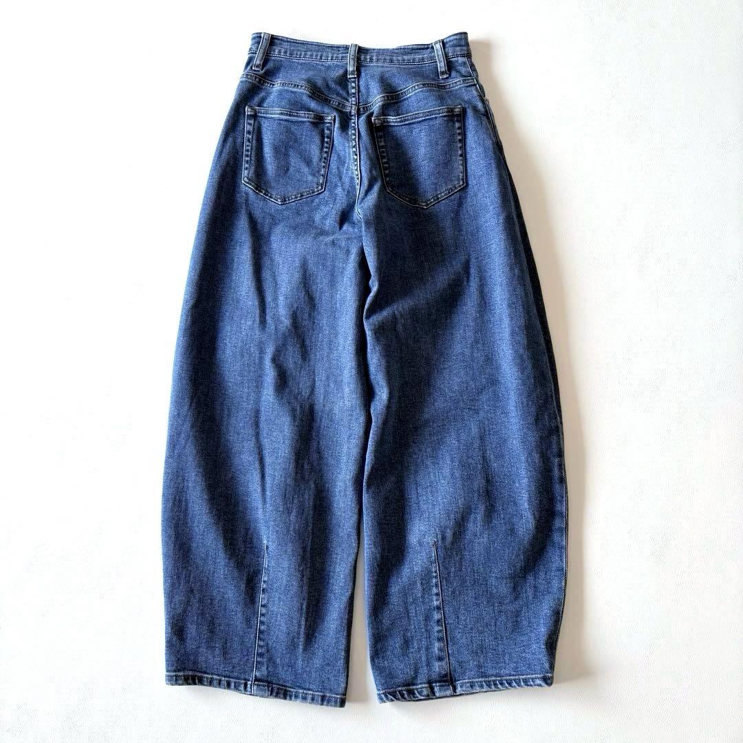 ■美品近年ReNAVE 【定価22900】バレルストレッチデニム ブルーサイズ0