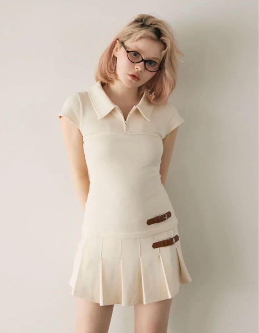 ANDMARY Luna pleats mini dress