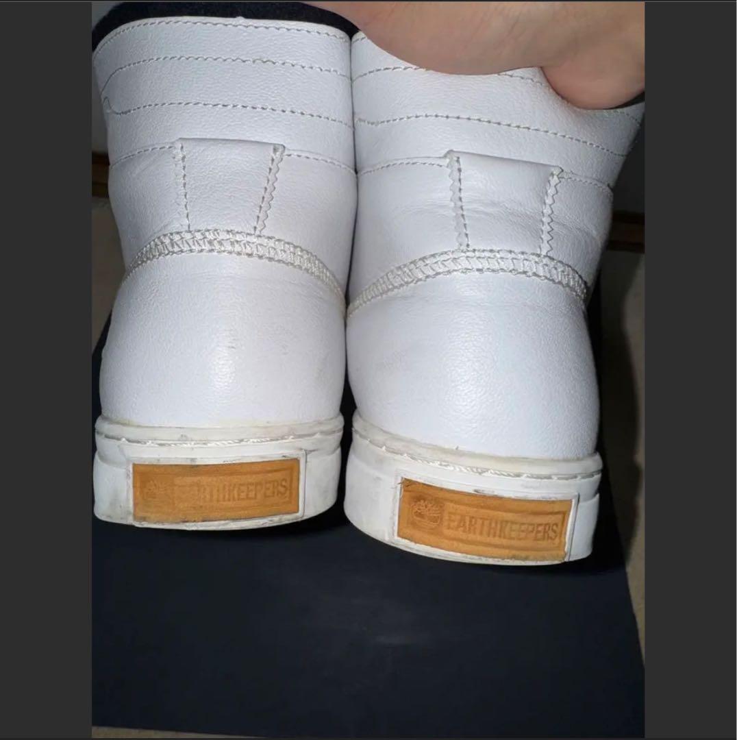 最終値下げコラボ品Timberland × woolrichハイカットスニーカー