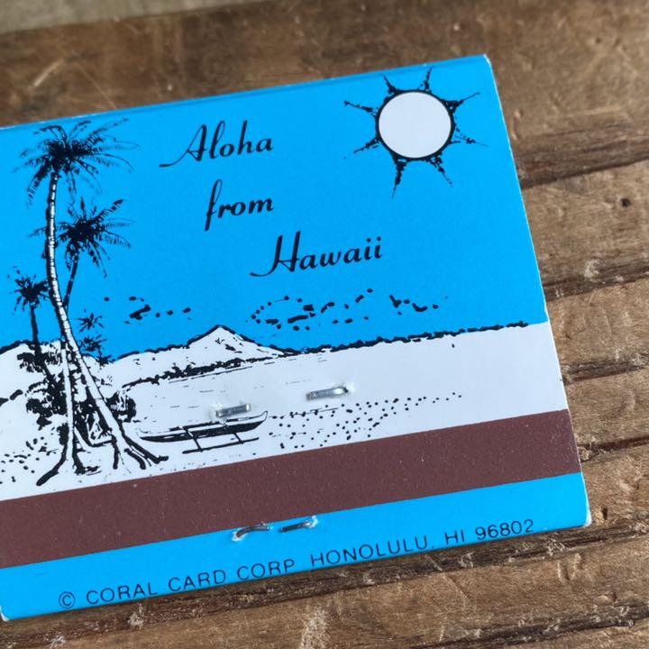 Aloha from Hawaii☆ハワイ☆ギミックマッチ☆ビンテージ雑貨USA