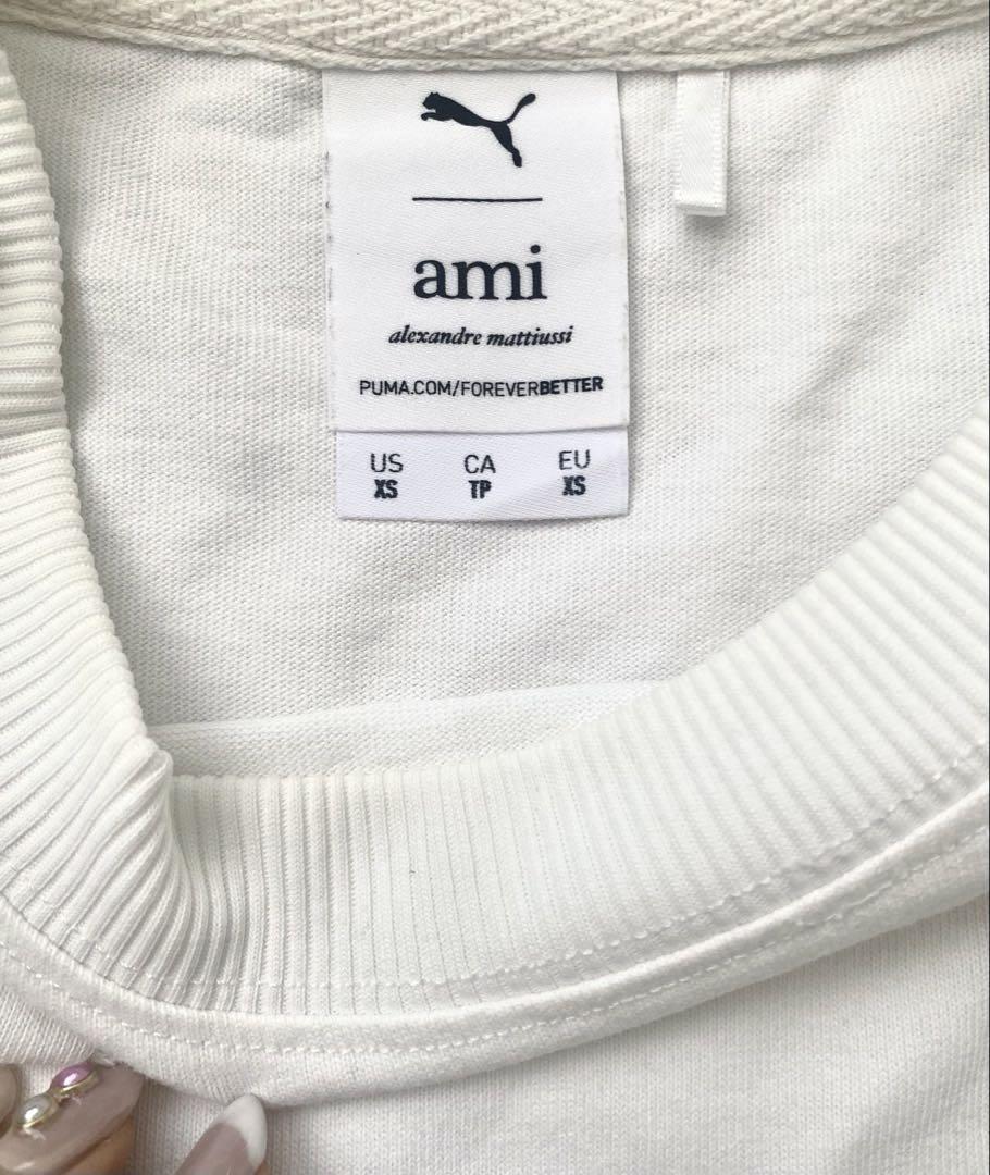 レア PUMA×AMI AlexandreMattiussi ミニTシャツ　XS