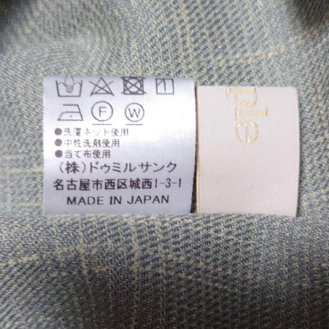 Ampleツイードテーラードジャケット-サイドドロストワイドパンツ グリーン