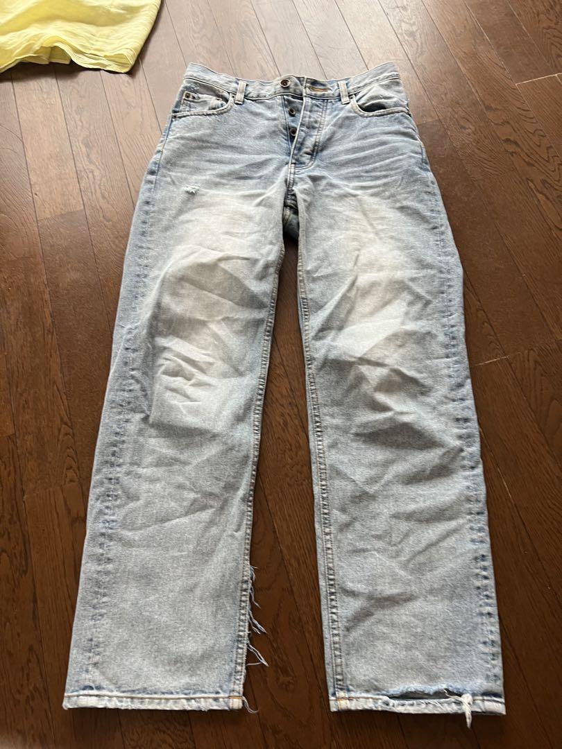 SeaRoomlynn デニム　ダメージ　ブルー　ライトブルー美品 SeaRoomlynn デニム ダメージ ブルー ライトブルー美品