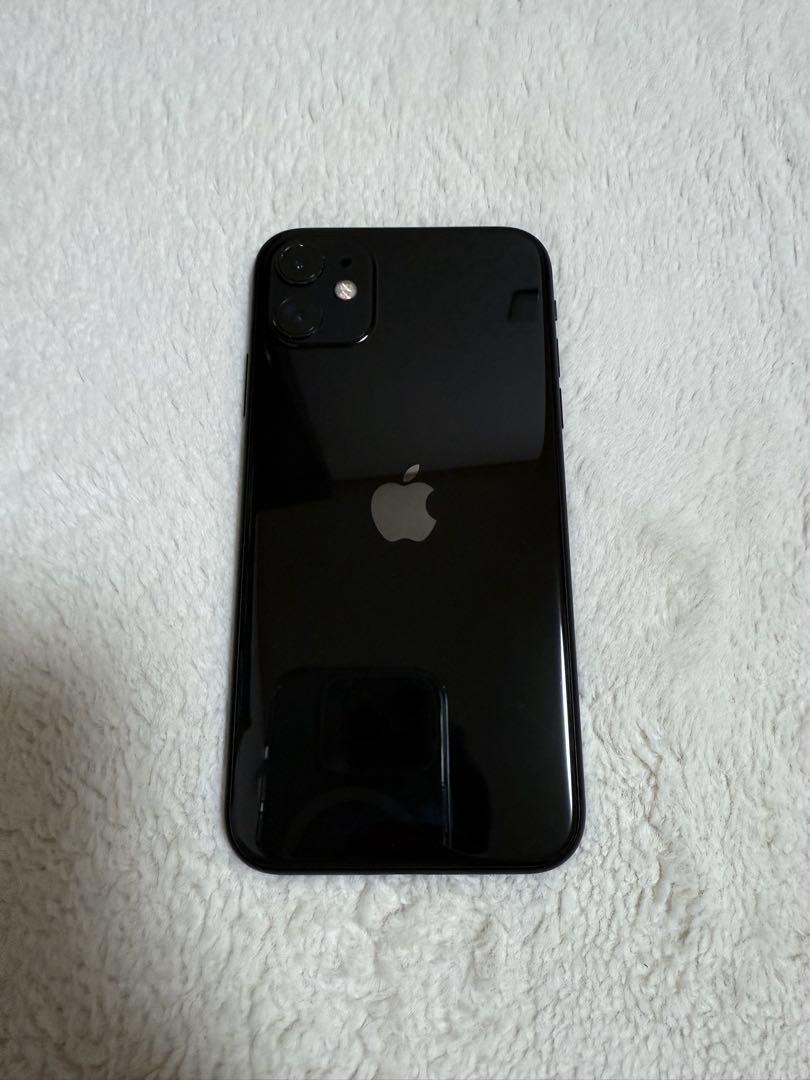 Apple iPhone 11 ブラック 画面ひびあり Apple iPhone 11 本体 ブラック 画面にひびあり