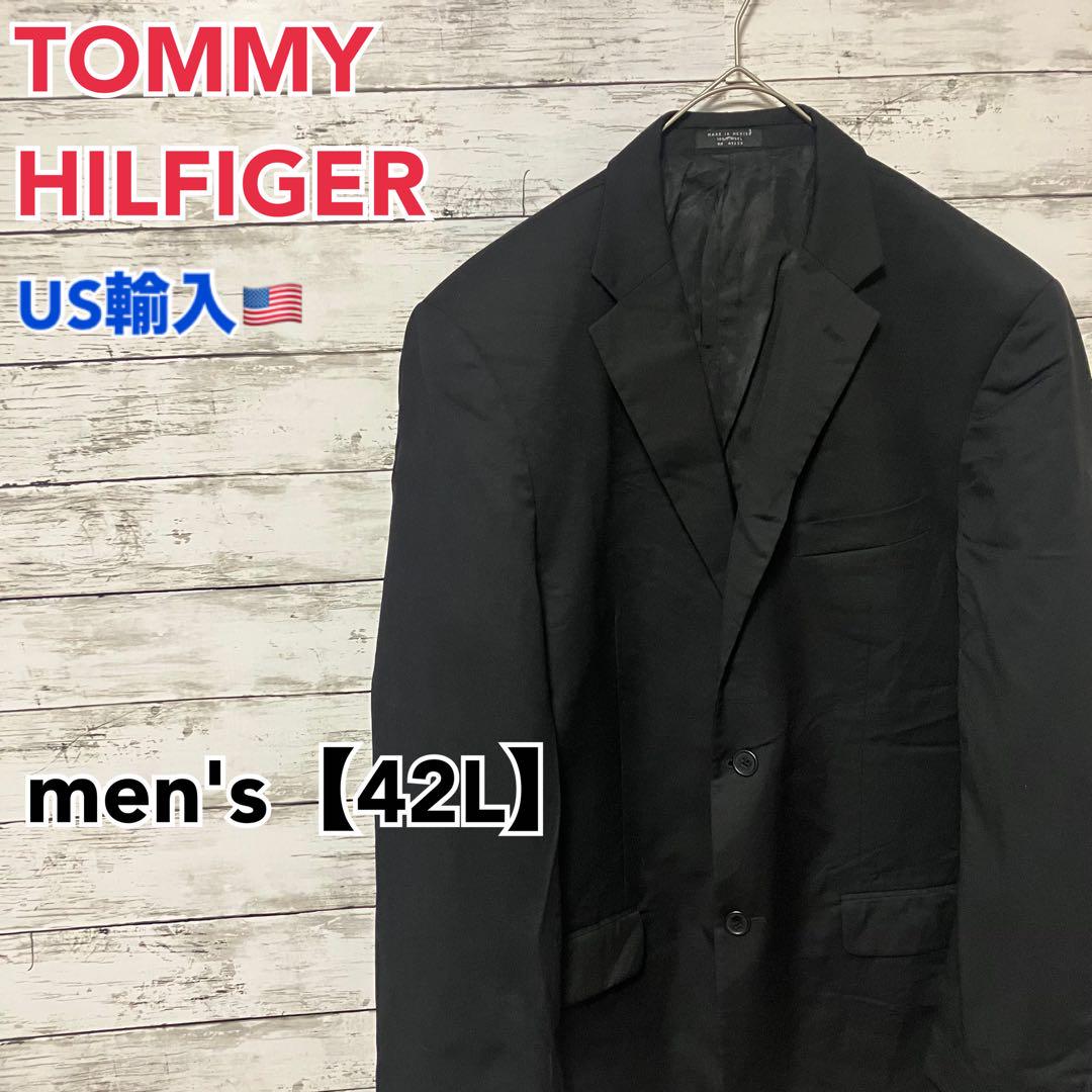 ●J29【US輸入】トミーヒルフィガー テーラードジャケットmen\'s【42L】