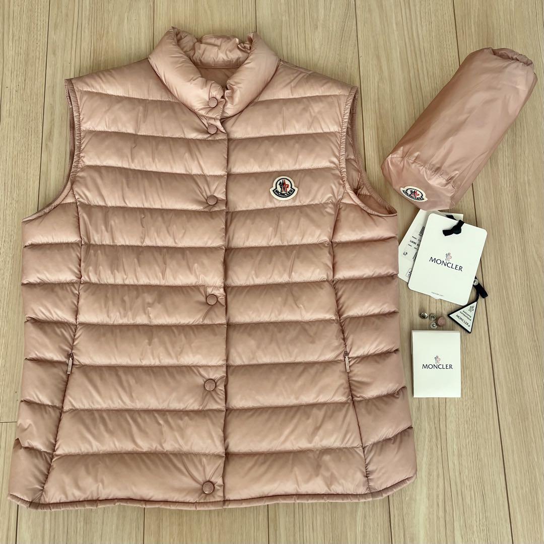 未使用 モンクレール 薄手ダウンベスト LIANE ライトピンク色 サイズ3 35,750円