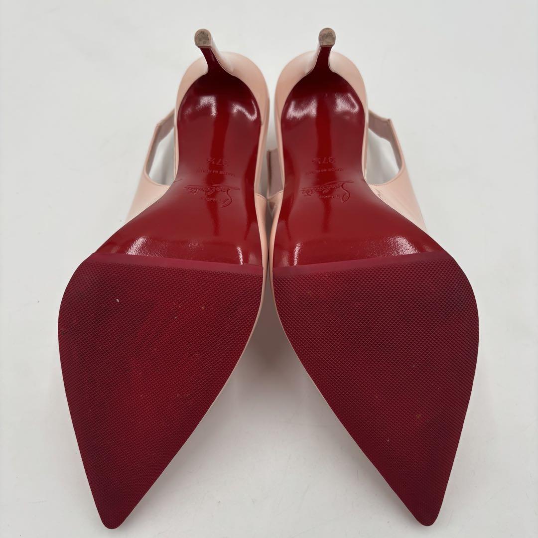 *Christian Louboutin*パテントレザースリングバックパンプス CHRISTIAN LOUBOUTIN】パテントレザー スリングバックパンプス