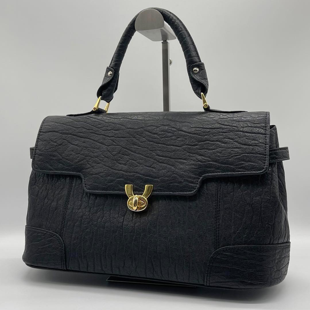 ✨美品✨sealskin アザラシ トップハンドル ハンドバッグ レディース