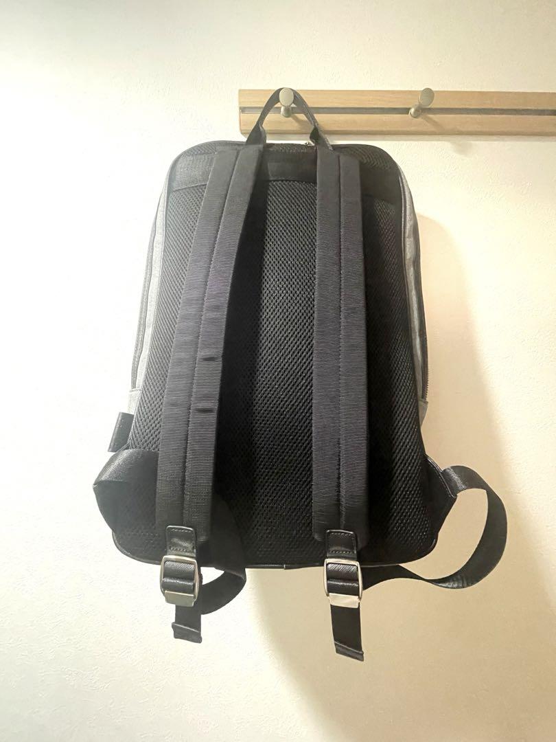 【美品】TAKEO KIKUCHI ヘリンボン　スリムリュック　ビジネスバッグ