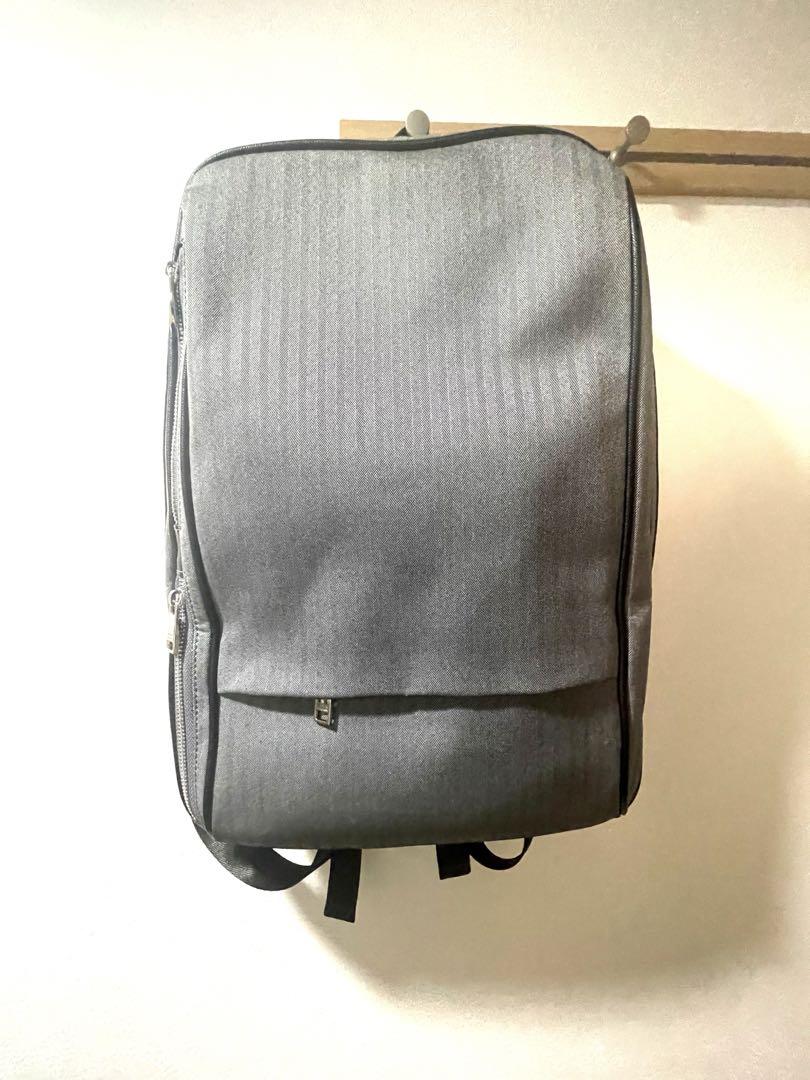 【美品】TAKEO KIKUCHI ヘリンボン　スリムリュック　ビジネスバッグ