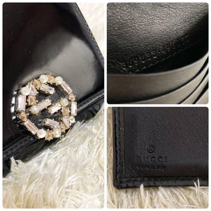 特価大得価 極美品 GG インターロッキング ジュエリー dLHcb-m83300691465 GUCCI 折り畳み財布 2022新品