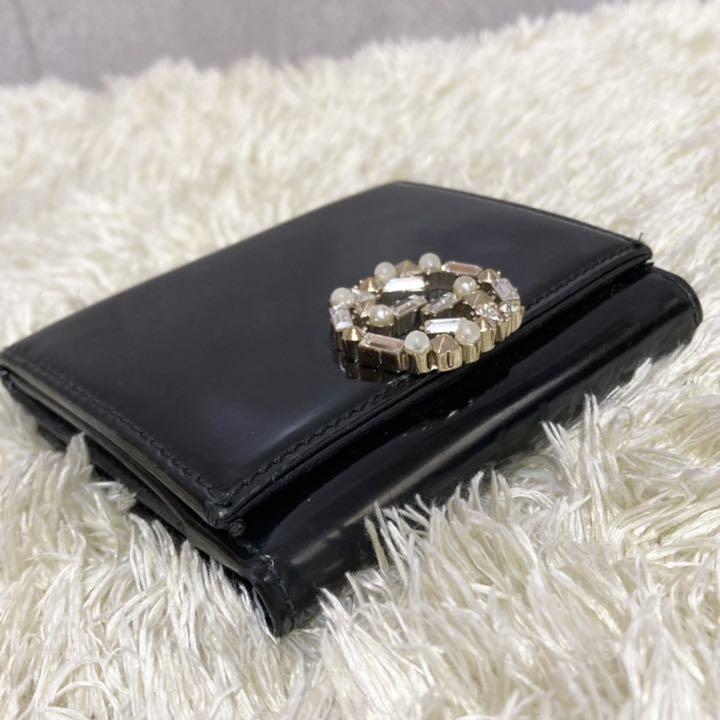 特価大得価 極美品 GG インターロッキング ジュエリー dLHcb-m83300691465 GUCCI 折り畳み財布 2022新品