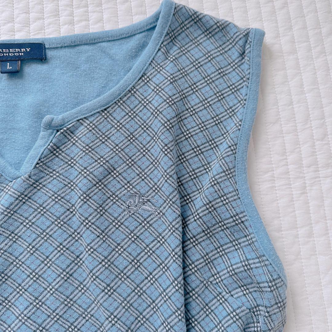 美品　BURBERRY London刺繍　水色 ノバ ノースリーブサイズ2 楽天市場】バーバリー ノースリーブ シャツの通販