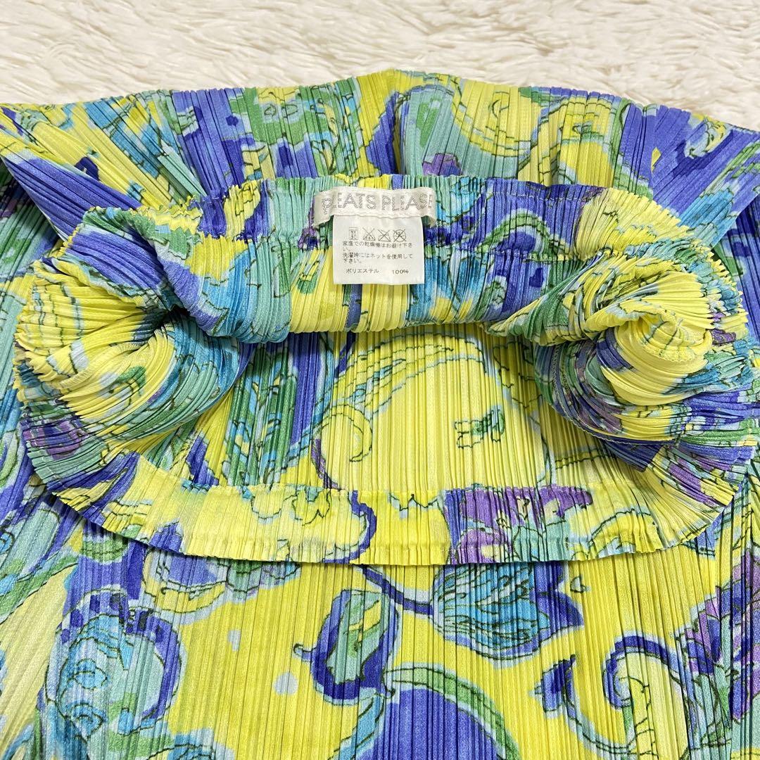 極美品✨PLEATS PLEASE ロングスカート花柄サイズ2