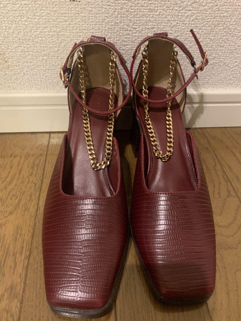 新作限定品 新品未使用 METAL ANKLE STRAP パンプス WzlBF-m83307991535 2022100%新品