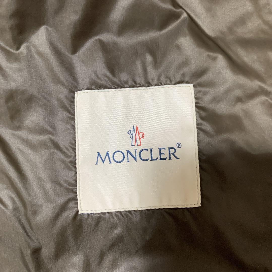 【極希少】MONCLER モンクレール オールレザー ライダースダウンジャケット 画像6