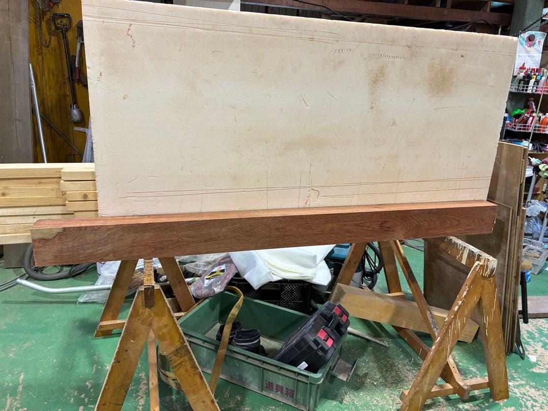 カリン無垢材框