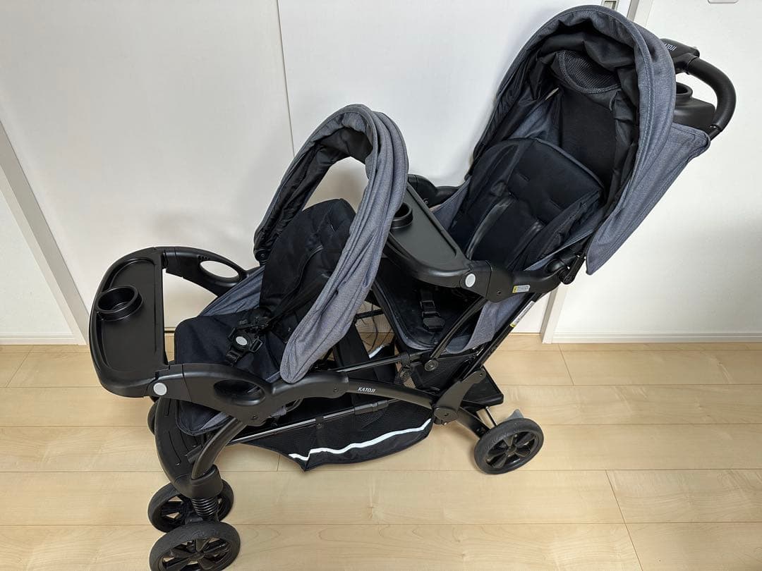 カトージ 二人乗りベビーカー 二人でゴーDX